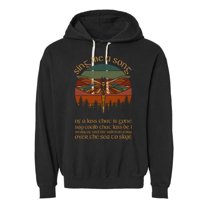 Outlander Theme Sing Me A Song Dragonfly Garment-Dyed Fleece Hoodie