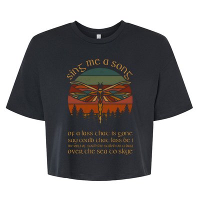 Outlander Theme Sing Me A Song Dragonfly Bella+Canvas Jersey Crop Tee