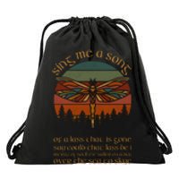 Outlander Theme Sing Me A Song Dragonfly Drawstring Bag