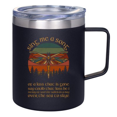 Outlander Theme Sing Me A Song Dragonfly 12oz Stainless Steel Coffee Mug