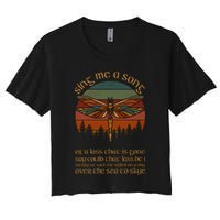 Outlander Theme Sing Me A Song Dragonfly Crop Top