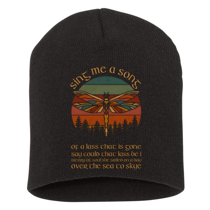 Outlander Theme Sing Me A Song Dragonfly Short Acrylic Beanie