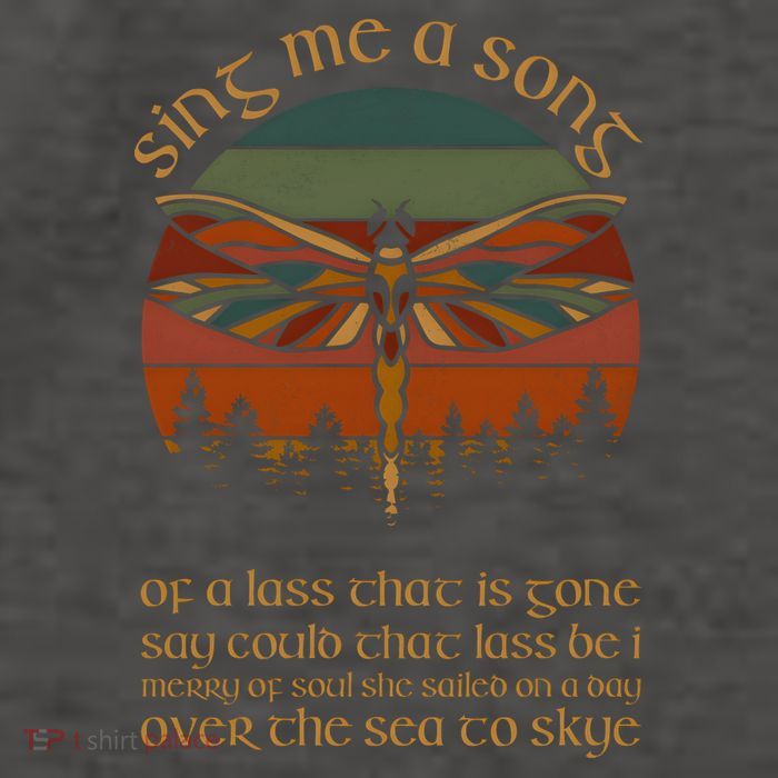 Outlander Theme Sing Me A Song Dragonfly Vector Backpack