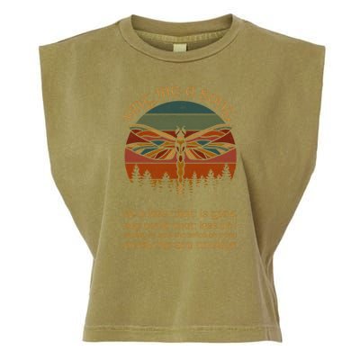 Outlander Theme Sing Me A Song Dragonfly Garment-Dyed Women's Muscle Tee