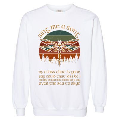 Outlander Theme Sing Me A Song Dragonfly Garment-Dyed Sweatshirt