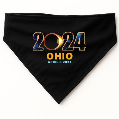 Ohio Total Solar Eclipse 2024 USA-Made Doggie Bandana