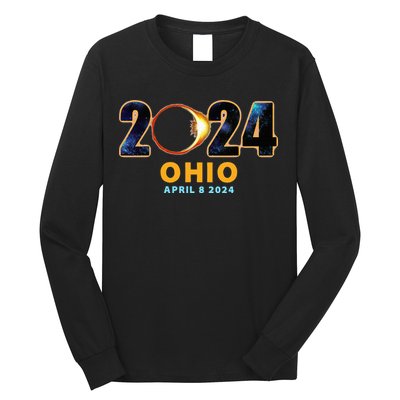 Ohio Total Solar Eclipse 2024 Long Sleeve Shirt