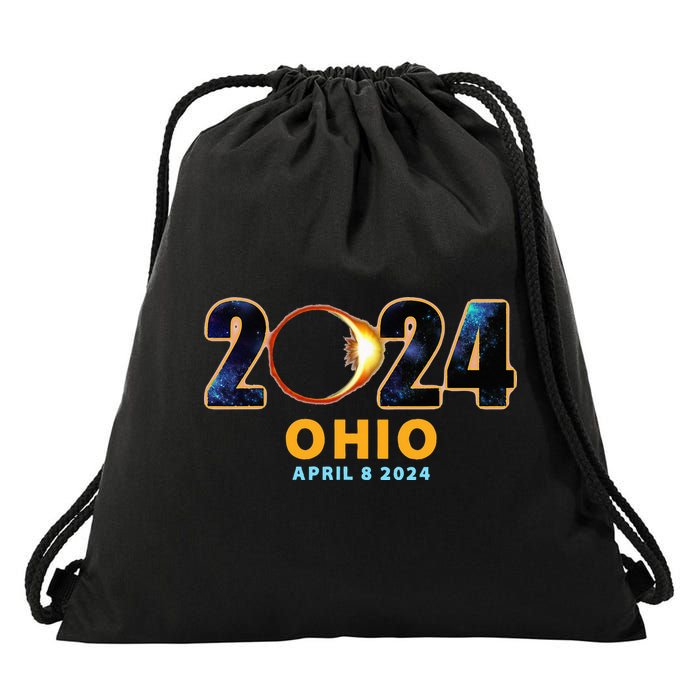 Ohio Total Solar Eclipse 2024 Drawstring Bag