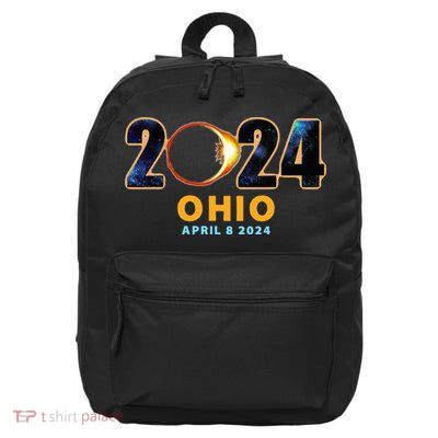 Ohio Total Solar Eclipse 2024 16 in Basic Backpack