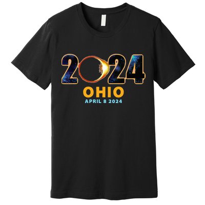 Ohio Total Solar Eclipse 2024 Premium T-Shirt