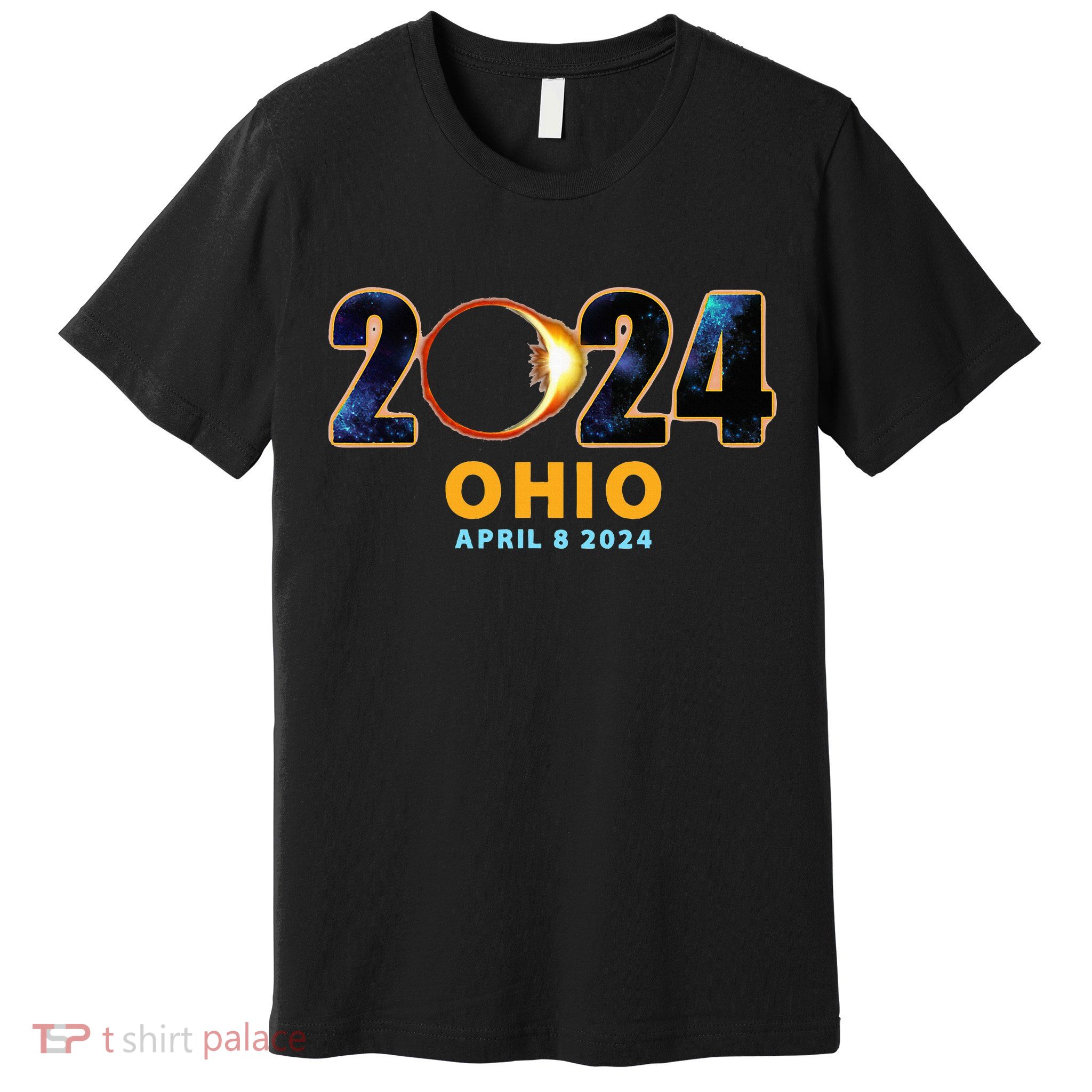 Ohio Total Solar Eclipse 2024 Premium T-Shirt