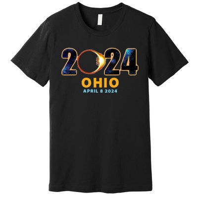 Ohio Total Solar Eclipse 2024 Premium T-Shirt