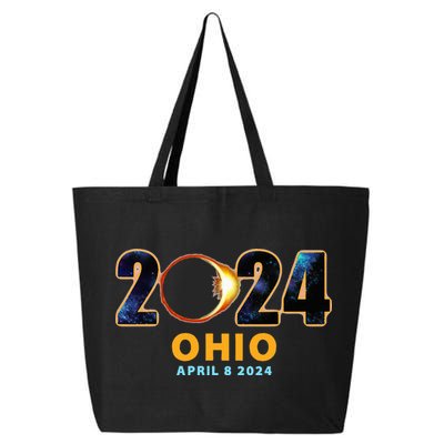 Ohio Total Solar Eclipse 2024 25L Jumbo Tote