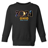 Ohio Total Solar Eclipse 2024 Toddler Sweatshirt