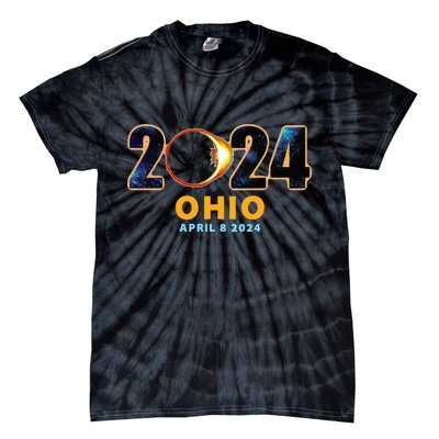 Ohio Total Solar Eclipse 2024 Tie-Dye T-Shirt