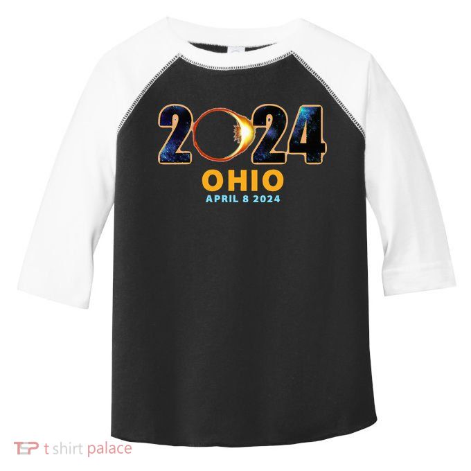 Ohio Total Solar Eclipse 2024 Toddler Fine Jersey T-Shirt