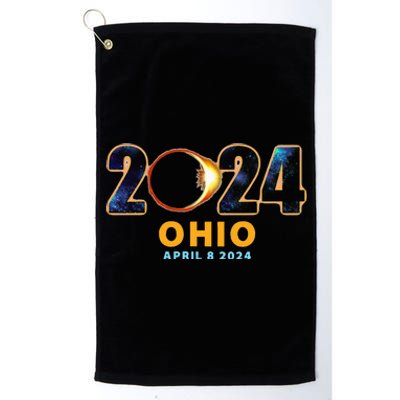 Ohio Total Solar Eclipse 2024 Platinum Collection Golf Towel