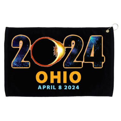 Ohio Total Solar Eclipse 2024 Grommeted Golf Towel