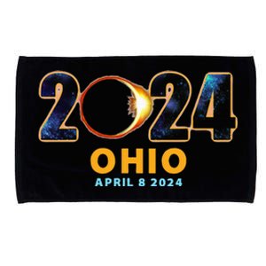 Ohio Total Solar Eclipse 2024 Microfiber Hand Towel