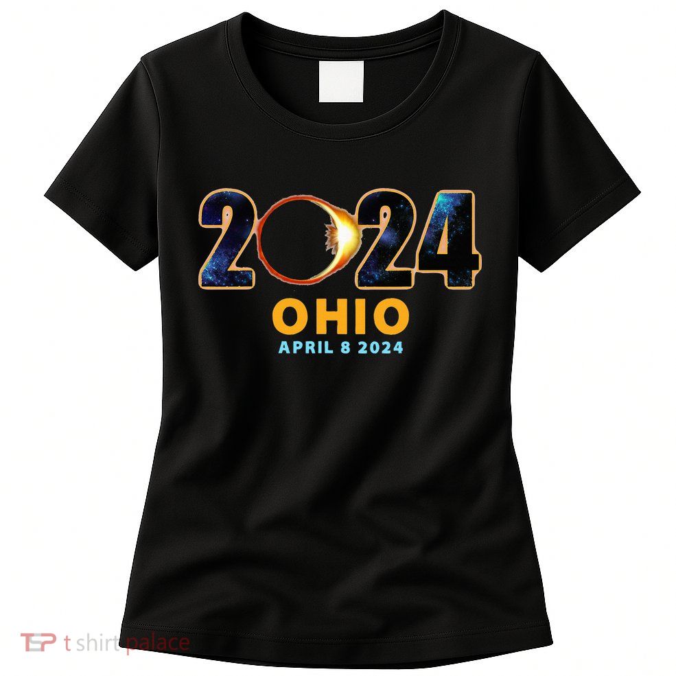 Ohio Total Solar Eclipse 2024 Womens T-Shirt