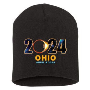 Ohio Total Solar Eclipse 2024 Short Acrylic Beanie