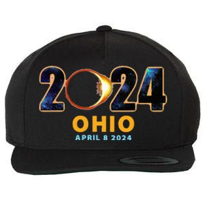 Ohio Total Solar Eclipse 2024 Wool Snapback Cap