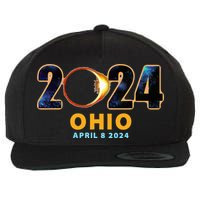 Ohio Total Solar Eclipse 2024 Wool Snapback Cap