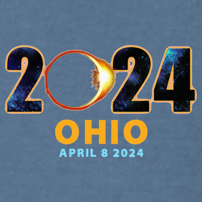 Ohio Total Solar Eclipse 2024 Garment-Dyed Sweatshirt