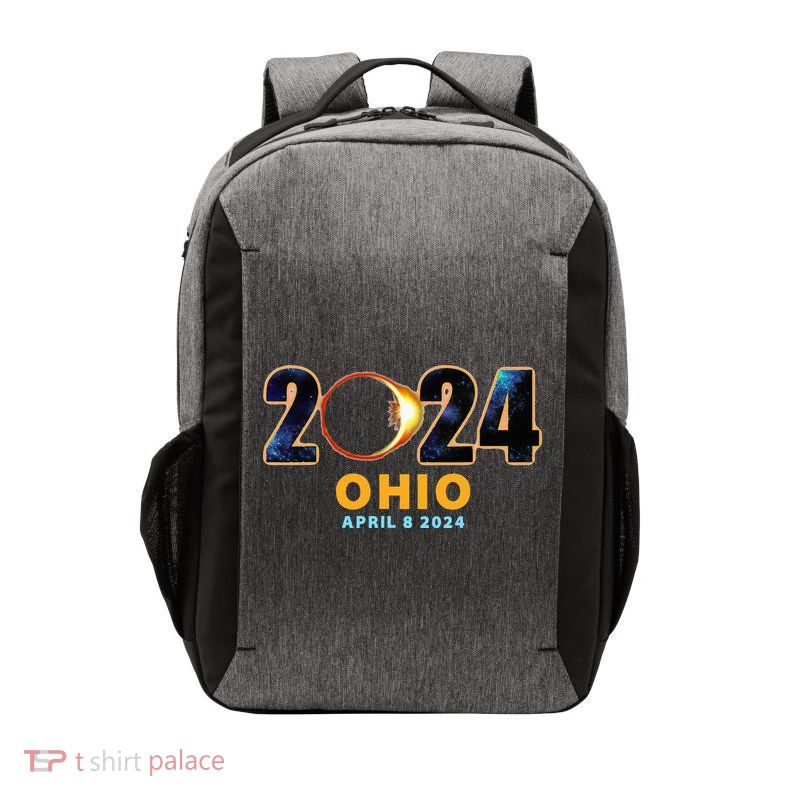 Ohio Total Solar Eclipse 2024 Vector Backpack
