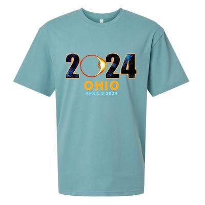 Ohio Total Solar Eclipse 2024 Sueded Cloud Jersey T-Shirt