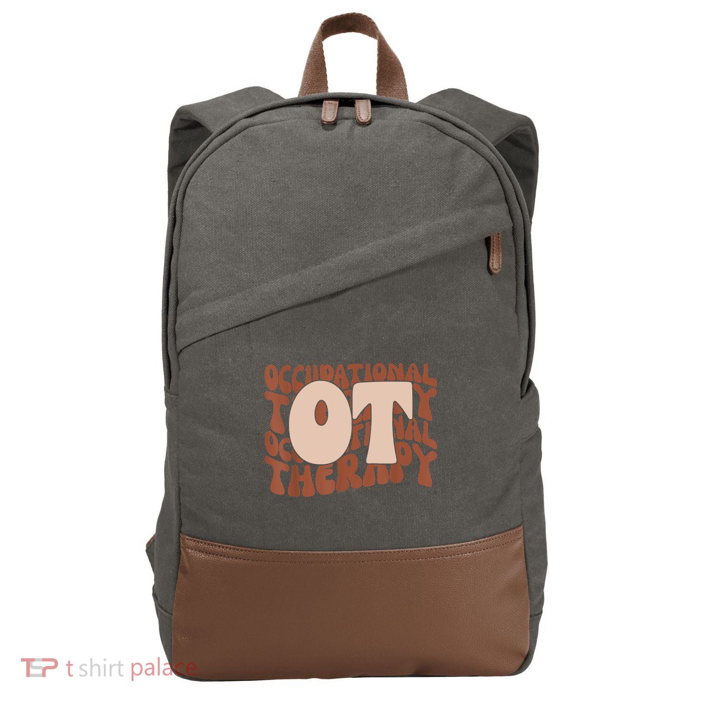 Occupational Therapy Student OT Therapist OT Assistant Cotton Canvas Backpack
