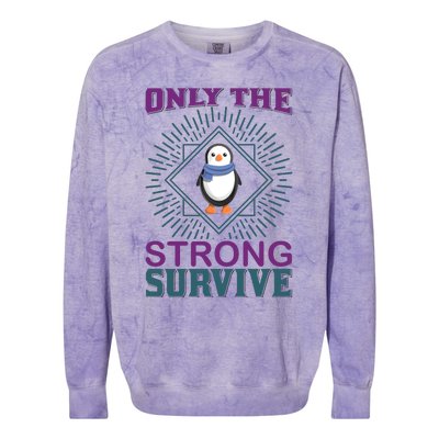 Only The Strong Survive Colorblast Crewneck Sweatshirt