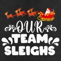 Our Team Sleighs Christmas Reindeers Santa's Workers Office Cool Comfort Performance Bucket Hat