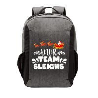 Our Team Sleighs Christmas Reindeers Santa's Workers Office Vector Backpack