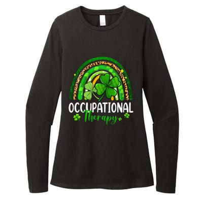 Occupational Therapy St Patricks Day Rainbow Therapist Womens CVC Long Sleeve Shirt