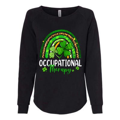 Occupational Therapy St Patricks Day Rainbow Therapist Womens California Wash Sweatshirt