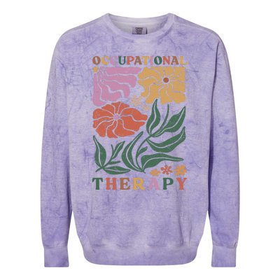 Occupational Therapy Student Ot Therapist Ot Assistant Colorblast Crewneck Sweatshirt