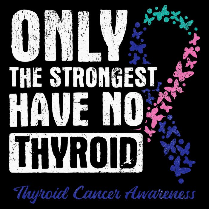 Only The Strongest Have No Thyroid Cancer Awareness Button