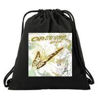 On The Street Butterfly Drawstring Bag