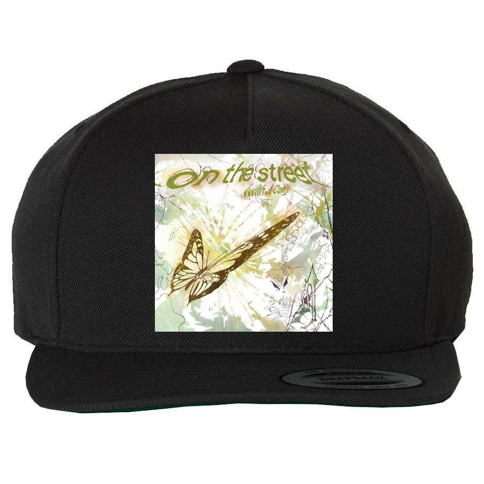 On The Street Butterfly Wool Snapback Cap