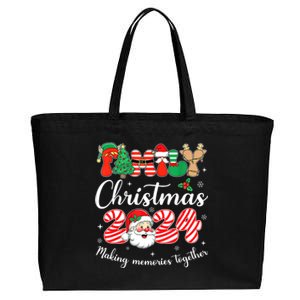 Outfits Team Santa Elf Squad Family 2024 Christmas Matching Gift Cotton Canvas Jumbo Tote