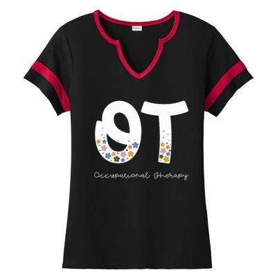 Occupational Therapy Summer Ladies Halftime Notch Neck Tee