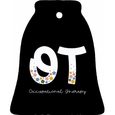 Occupational Therapy Summer Ceramic Bell Ornament