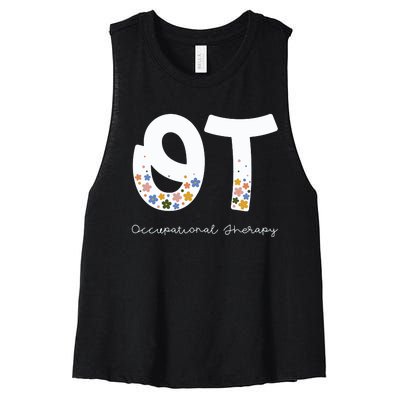 Occupational Therapy Summer Women's Racerback Cropped Tank