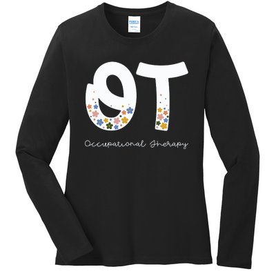 Occupational Therapy Summer Ladies Long Sleeve Shirt