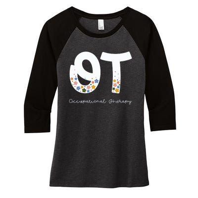 Occupational Therapy Summer Women's Tri-Blend 3/4-Sleeve Raglan Shirt