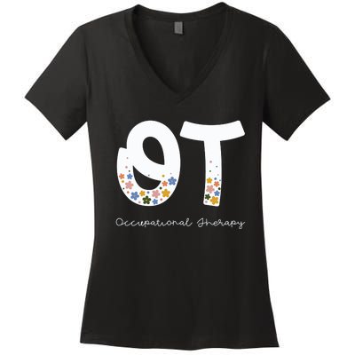 Occupational Therapy Summer Women's V-Neck T-Shirt