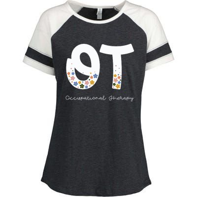 Occupational Therapy Summer Enza Ladies Jersey Colorblock Tee