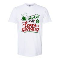 Our Team Sleighs Reindeer Santa Claus Xmas Office Staff Softstyle CVC T-Shirt