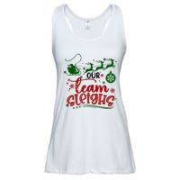 Our Team Sleighs Reindeer Santa Claus Xmas Office Staff Ladies Essential Flowy Tank